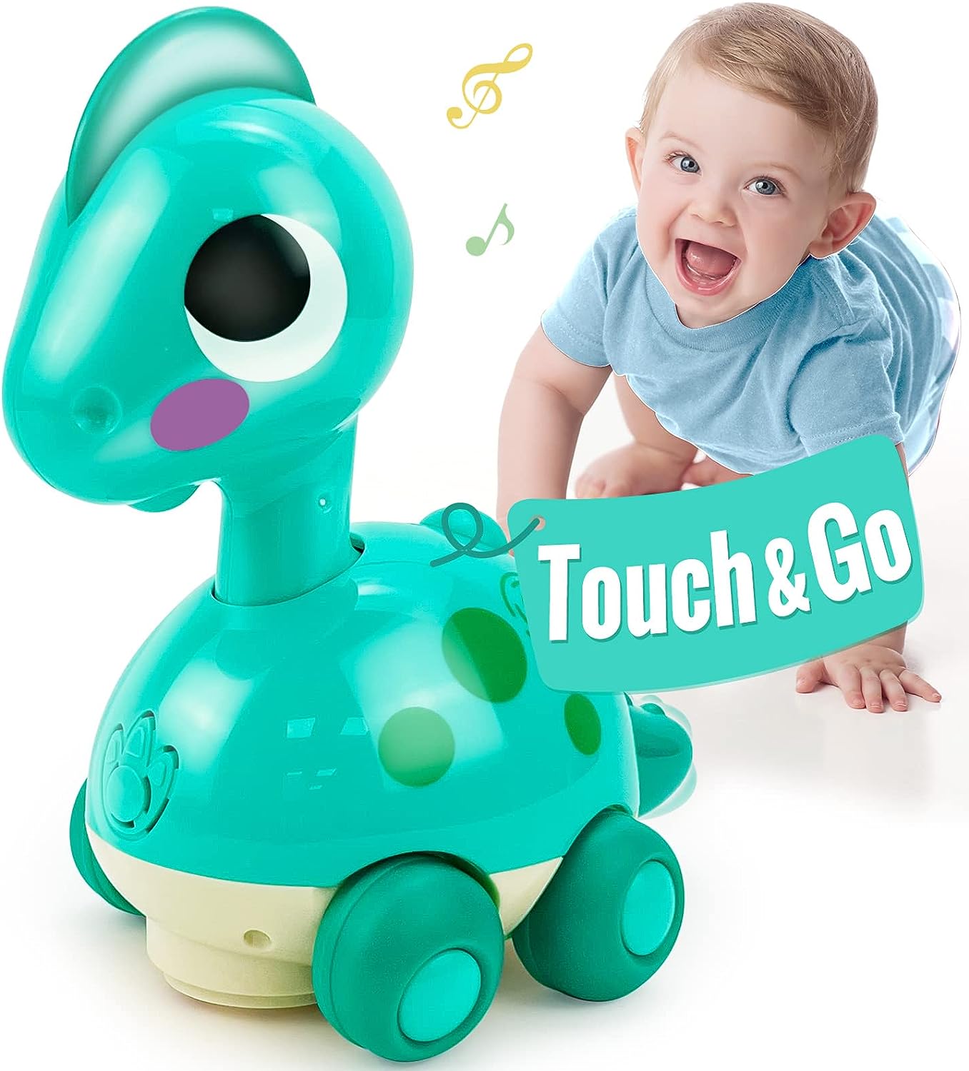 Juguetes para bebés de 6 a 12 meses + luz musical Touch & Go Juguetes –  Genius Baby